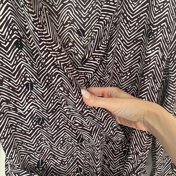 & Other Stories Wide Leg Jumpsuit Brown and Black Size 2 - Picture 9 of 13